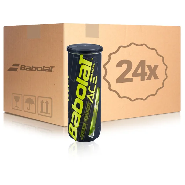Babolat 24x verpakking 3 stuks Ace Padel X3 In een doos