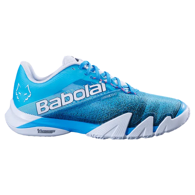 Babolat Jet Premura 2 SS25 Men’s Padel Shoes Blue/White Juan Lebron