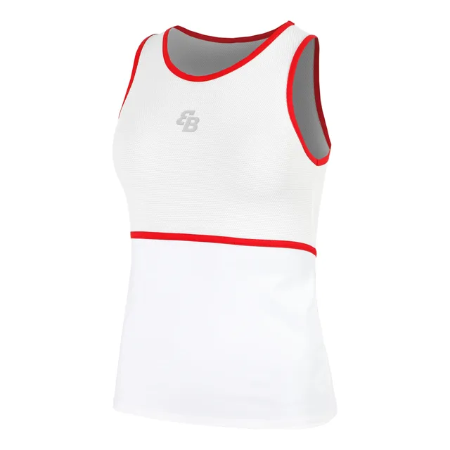 BB by Belen Berbel Capri Tanktop Dames-Wit,Rood