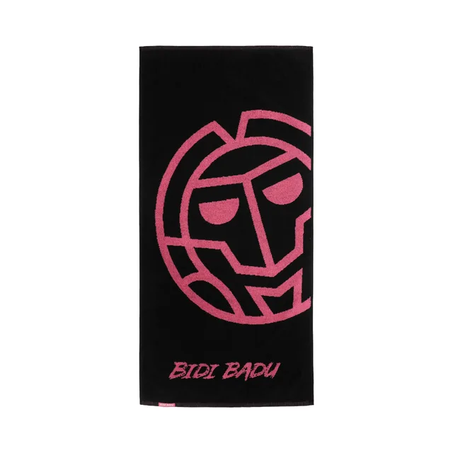 BIDI BADU Badehandtuch 50x100cm Handdoek -zwart,pink