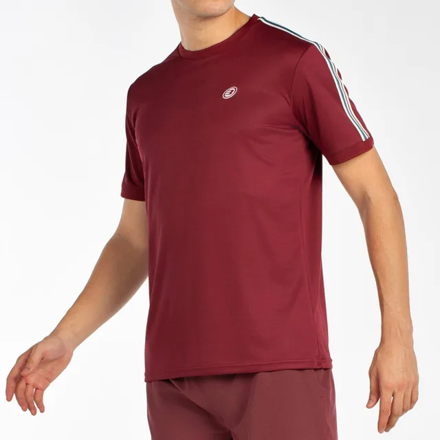 Bullpadel Alder T-shirt Heren-Donkerrood