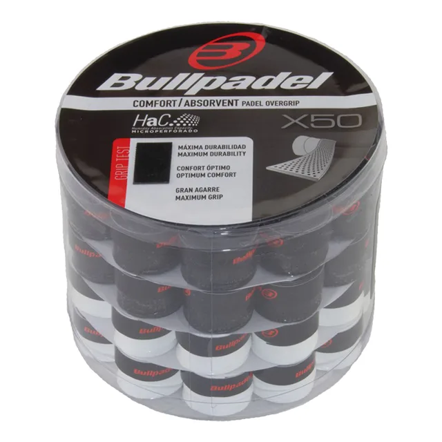 Bullpadel Box 50 Stuks-Zwart,Wit