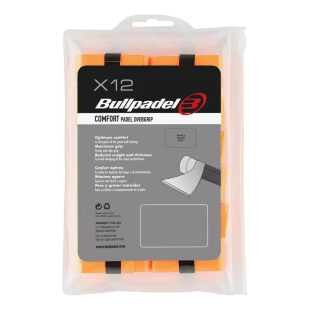 Bullpadel GB-1600 PACK 12 COMFORT-Neonoranje