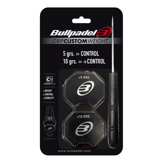 Bullpadel GRIP CUSTOM 5/10 Gr Loodband-Zwart