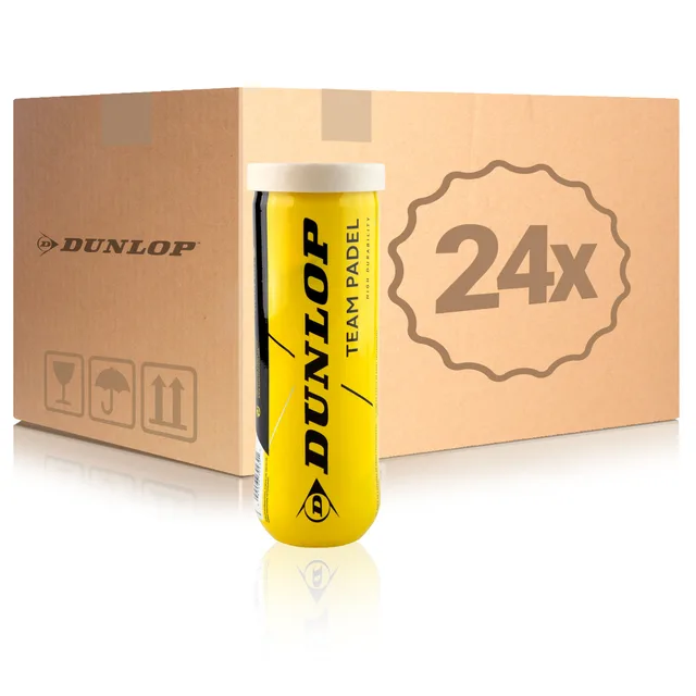 Dunlop 24x verpakking 3 stuks Team Padel