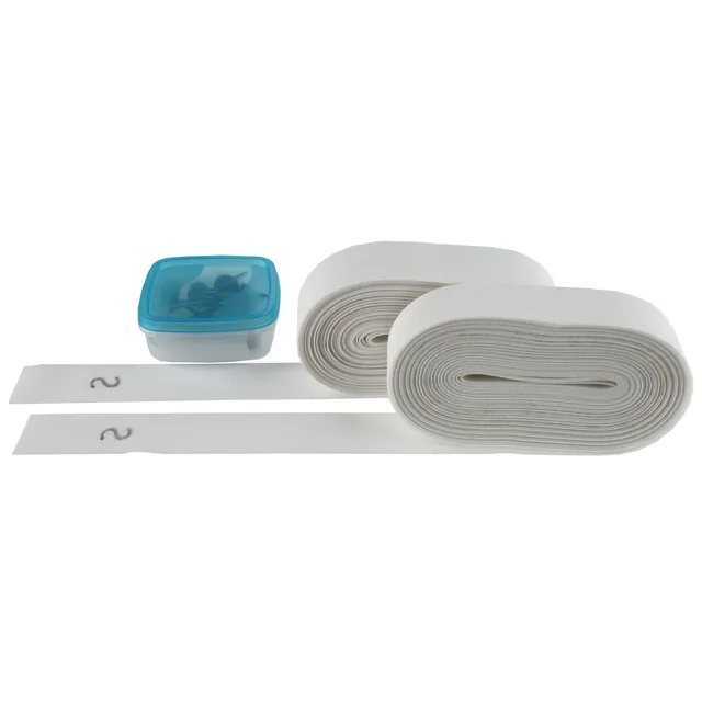 Easy Lines Midcourt Zijlijnen 4 Rollen Gravel Court-Wit