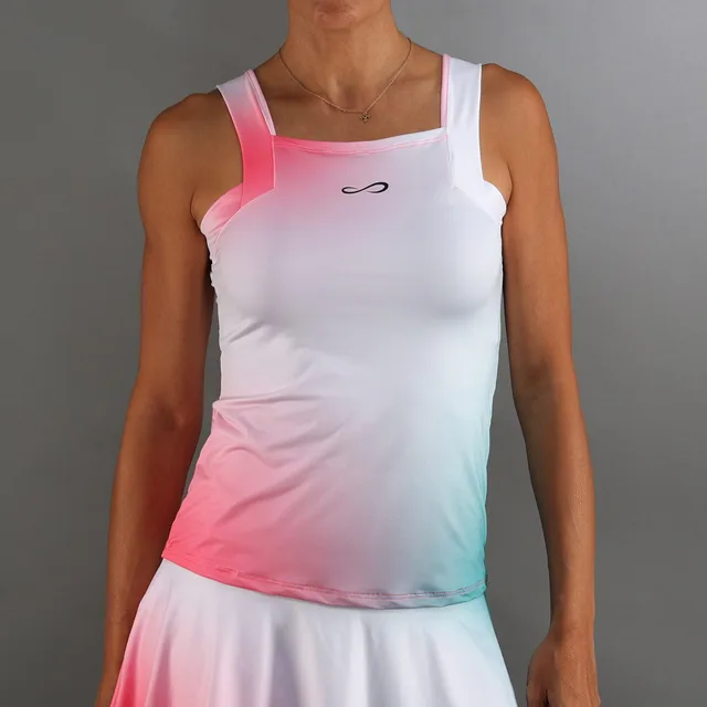 Endless Breeze Tanktop Dames-Neonroze,Wit