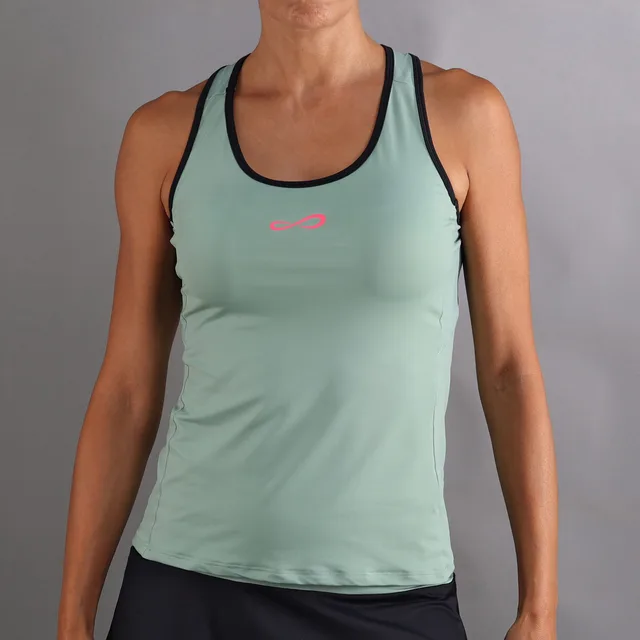 Endless Mile Tanktop Dames-Groen,Donkerblauw