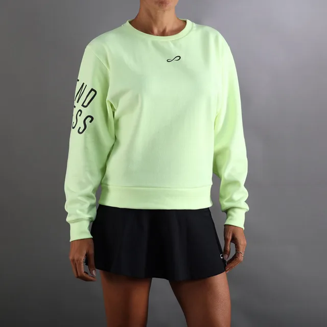 Endless Swell Sweatshirt Dames-Neongeel,Donkerblauw
