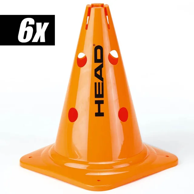 HEAD Hoedje Verpakking 6 Stuks Groot-Oranje