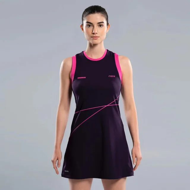 NOX Jurk Dames-zwart,pink