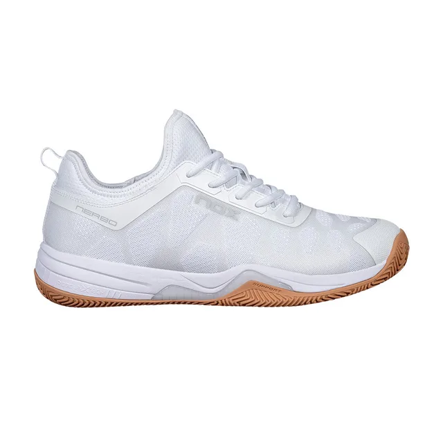 Nox Nerbo 2026 White/Gum Rubber Padel Shoes for Men