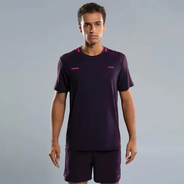 NOX Pro T-shirt Heren-zwart,berry