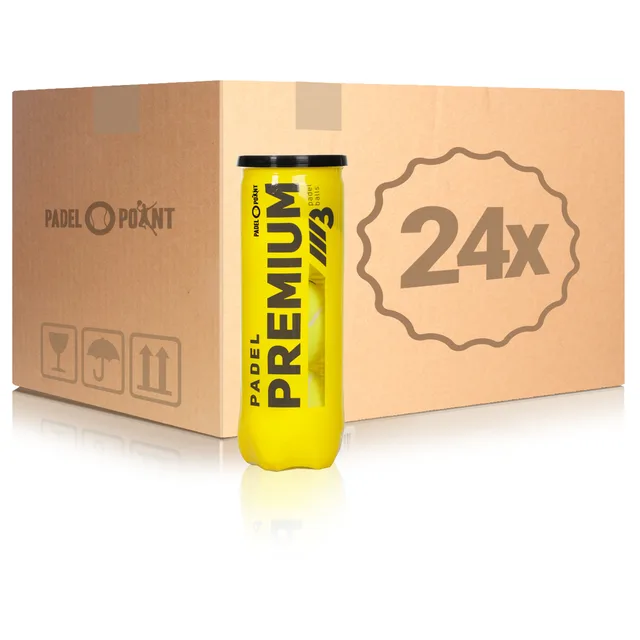Padel-Point 24x verpakking 3 stuks Premium Ball In een doos