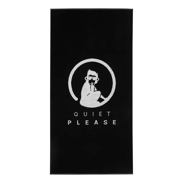 Quiet Please Performance 70x140cm Handdoek-Zwart