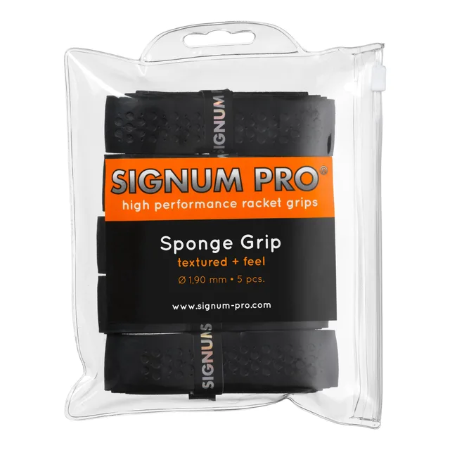 Signum Pro Sponge Grip Verpakking 5 Stuks-Zwart