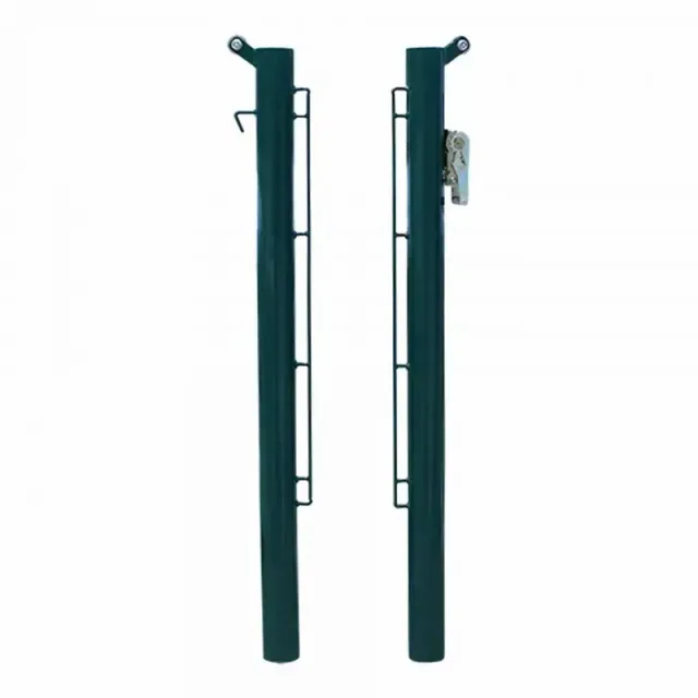Paar vaste metalen padelpalen van 80 mm Softee Equipment Deluxe