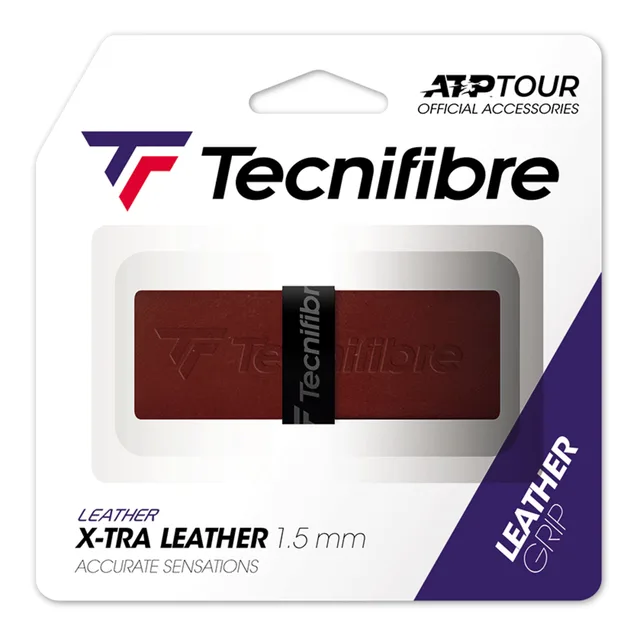 Tecnifibre Lederband Verpakking 1 Stuk-Bruin