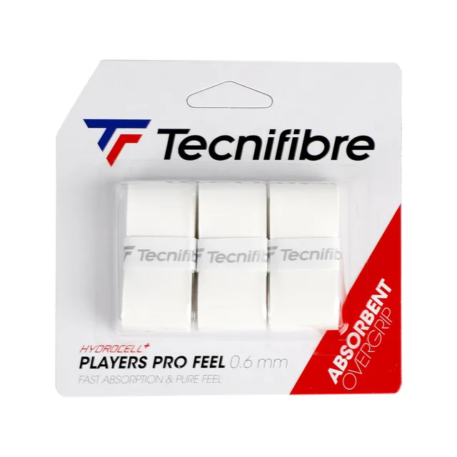Tecnifibre Player Pro Feel Verpakking 3 Stuks-Wit
