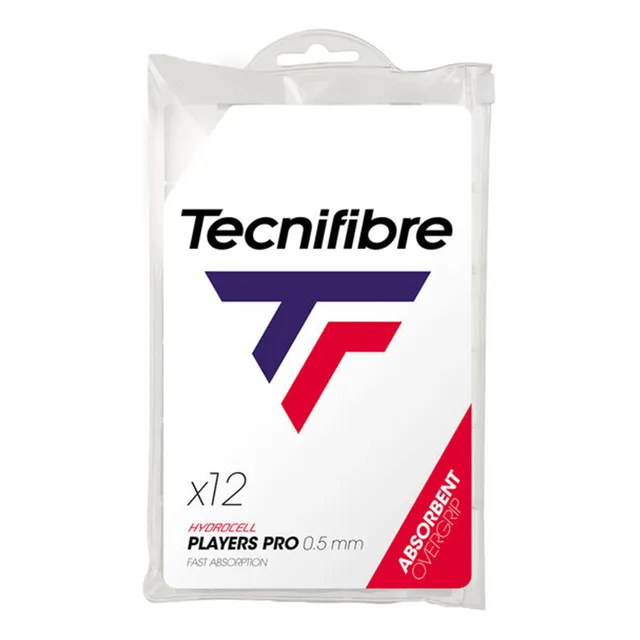 Tecnifibre Players Pro 12er Verpakking 12 Stuks-Wit