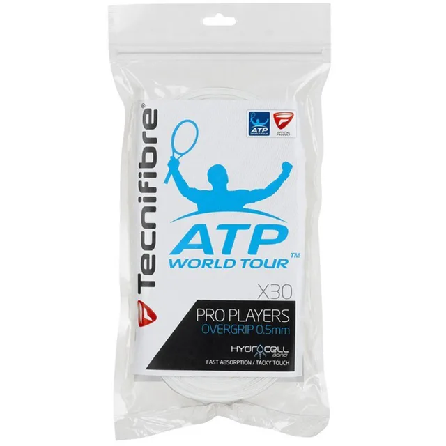 Tecnifibre Players Pro 30er Verpakking 30 Stuks-Wit