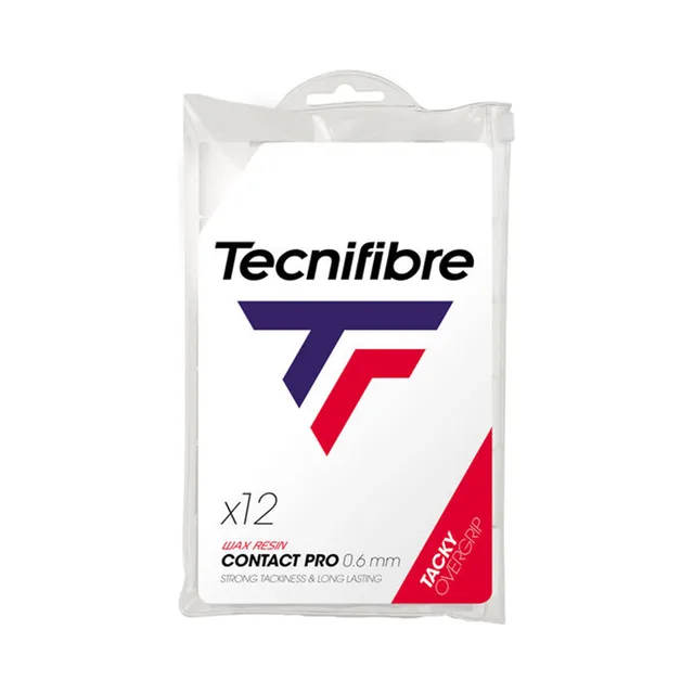 Tecnifibre Pro Contact Verpakking 12 Stuks-Wit
