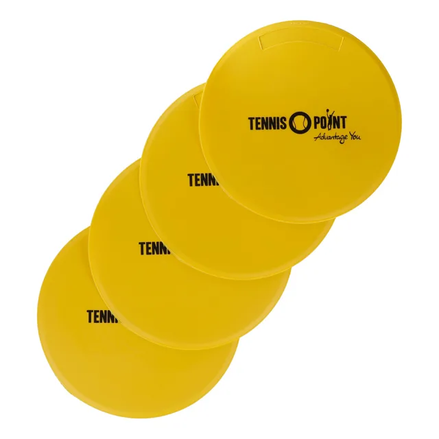 Tennis-Point 4er Pack Markeringskringen-Geel,Zwart