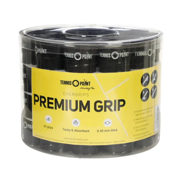 Tennis-Point Premium Grip Verpakking 60 Stuks