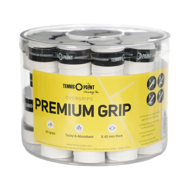 Tennis-Point Premium Grip Verpakking 60 Stuks