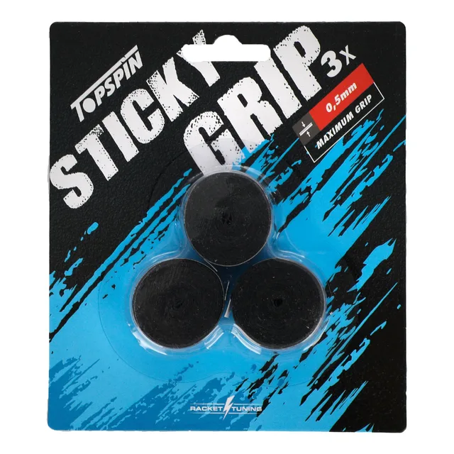 Topspin Sticky Grip Verpakking 3 Stuks-Zwart