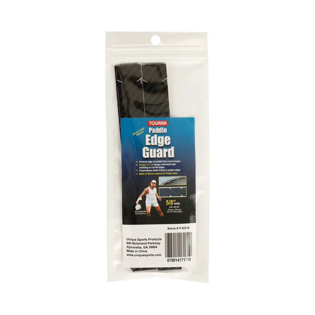 Tourna Padel Edge Guard Wooven 15mm Pickleball Frame Beschermingstape-Zwart