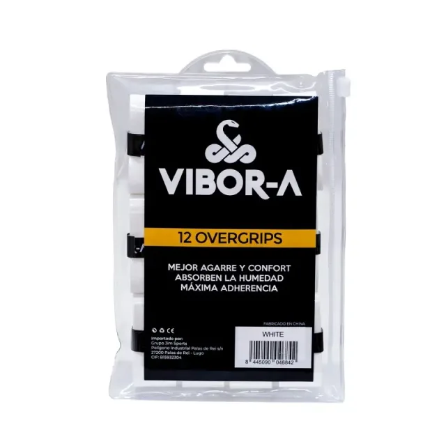 Set van 12 gladde overgrips Vibora