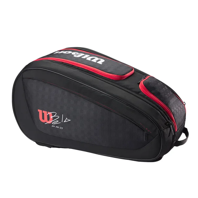 Wilson Bela V3 Super Tour Padel Black/Red 2025 Fernando Belasteguin (Racket Bag)