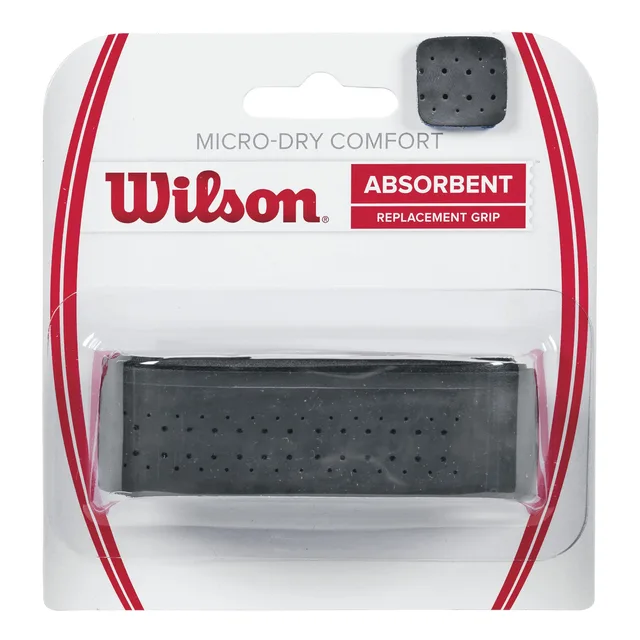 Wilson Micro-Dry Comfort Verpakking 1 Stuk-Zwart