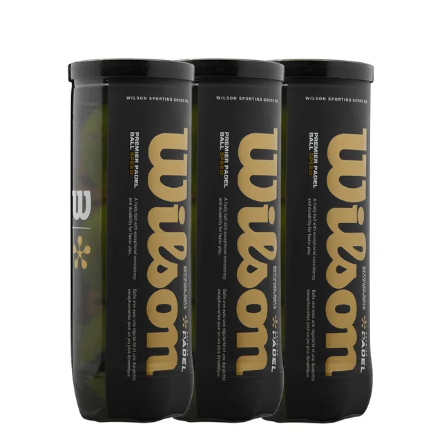 Wilson Premier Padel Speed X3 Ball Verpakking 3 Stuks
