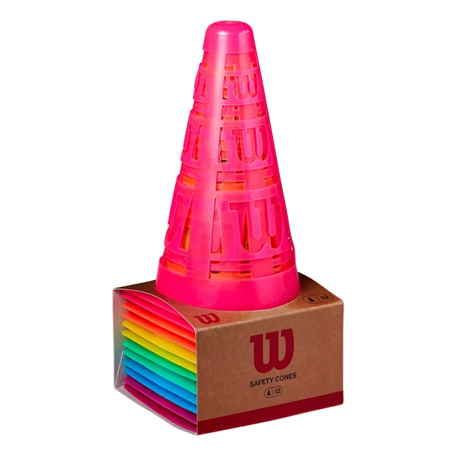 Wilson Safe Cones Markeringskegels Verpakking 12 Stuks-Veelkleurig