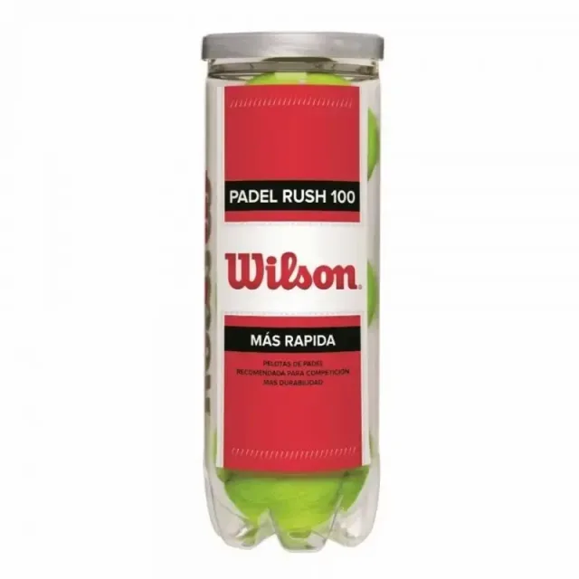 Tube van 3 padelballen Wilson Rush 100