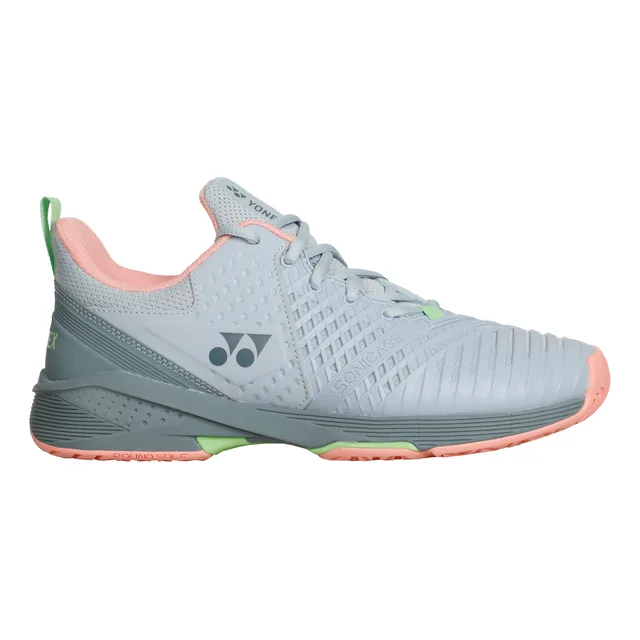 Yonex Sonicage 3 Padel Schoen Dames-Lichtblauw,Abrikoos